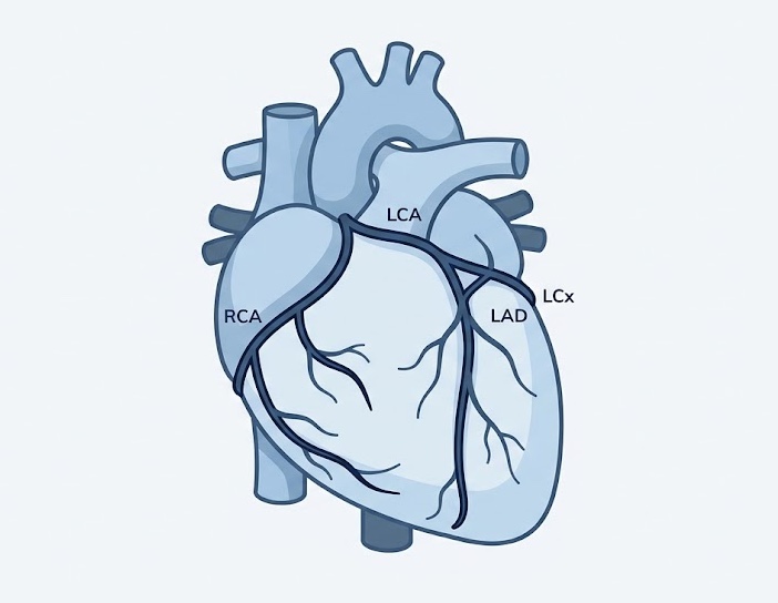 arterias coronarias derecha e izquierda irrigacion del corazon